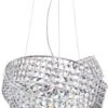 BHS Cypress Small Crystal Rings Ceiling Pendant Chrome
