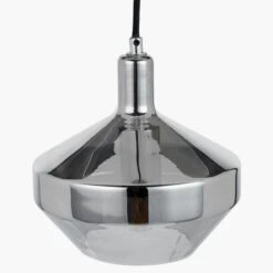 Pacific Lifestyle Jaxon Shiny Smoked Glass Domed Pendant -Home Furnishings Store 50030 33730