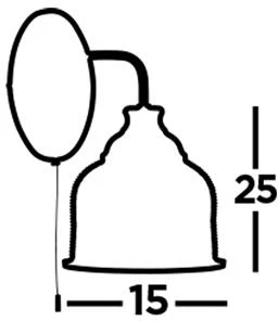 Searchlight Bistro II Wall Light - Antique Brass & Halophane Glass 4 Searchlight Bistro II Wall Light - Antique Brass & Halophane Glass - Image 2