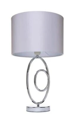 BHS Aspen Sculptural Table Lamps Lamp Chrome