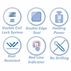 Showerdrape Pushloc Bottle Basket 7 Showerdrape Pushloc Bottle Basket -Home Furnishings Store 50137 33579