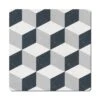 Denby Grey Geometric Squares Placemats Set Of 6 -Home Furnishings Store 50604 32238