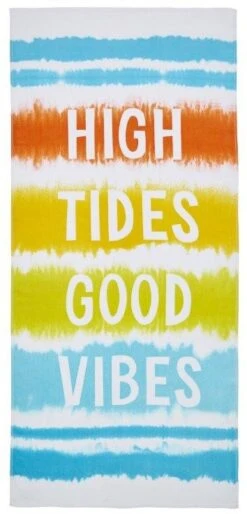 Catherine Lansfield Good Vibes Beach Towel