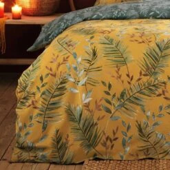 Furn Mazari Exotic Jungle Duvet Cover Set Mustard -Home Furnishings Store 53563 25540