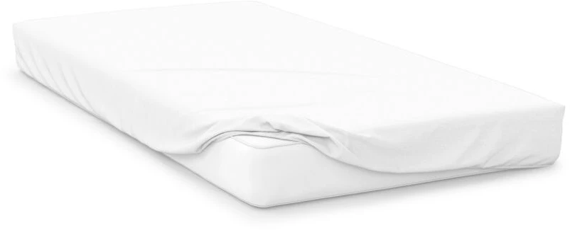 Belledorm Jersey White 38cm Fitted Sheet 3 Belledorm Jersey White 38cm Fitted Sheet