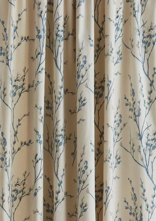 Laura Ashley Pussy Willow Off White Seaspray Pencil Pleat Curtains 4 Laura Ashley Pussy Willow Off White Seaspray Pencil Pleat Curtains - Image 2