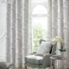 Laura Ashley Tregaron Silver Curtains -Home Furnishings Store 54197 23457