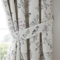 Dreams & Drapes Jazmine Heather Lined Pencil Pleat Curtains -Home Furnishings Store 54227 23445
